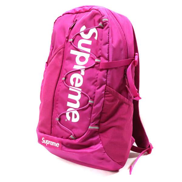 シュプリーム 偽物 リュック Supreme 偽物 SS17 バッグパック Backpack (ピンク)201116CC017